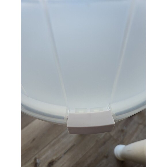 Cupcake Cake Food Stand Holder Display Pan Metal w Lid Handles Portable Home - Picture 6 of 16